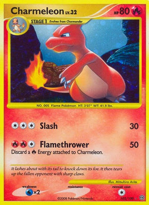 Pokemon TCG - Stormfront - Charmeleon - 102/100 - Holofoil