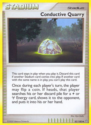Pokemon TCG - Stormfront - Conductive Quarry - 82/100 - Reverse Holofoil