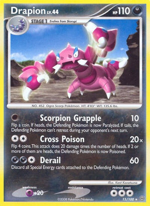 Pokemon TCG - Stormfront - Drapion - 15/100 - Reverse Holofoil