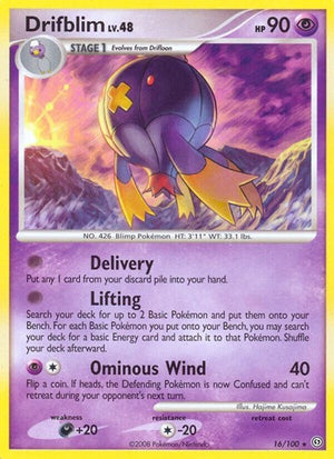 Pokemon TCG - Stormfront - Drifblim - 16/100 - Reverse Holofoil