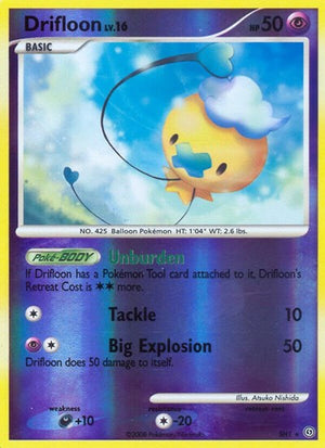 Pokemon TCG - Stormfront - Drifloon - SH1 - Reverse Holofoil