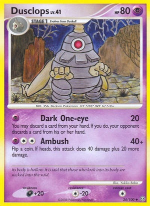 Pokemon TCG - Stormfront - Dusclops - 34/100 - Reverse Holofoil