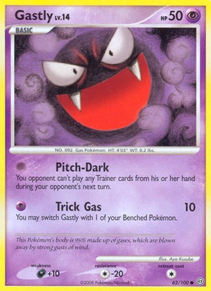 Pokemon TCG - Stormfront - Gastly - 62/100