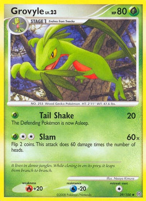 Pokemon TCG - Stormfront - Grovyle - 39/100 - Reverse Holofoil
