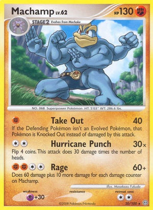Pokemon TCG - Stormfront - Machamp - 20/100