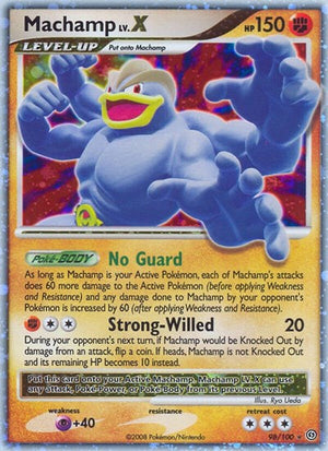 Pokemon TCG - Stormfront - Machamp LV.X - 98/100 - Holofoil
