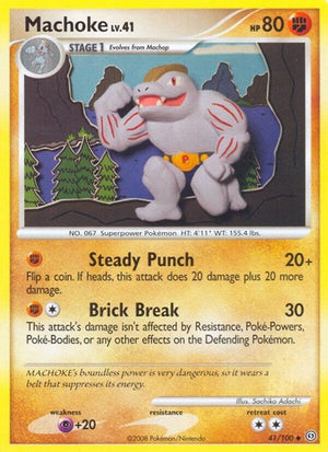 Pokemon TCG - Stormfront - Machoke - 41/100 - Reverse Holofoil
