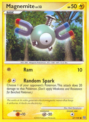 Pokemon TCG - Stormfront - Magnemite - 67/100 - Reverse Holofoil