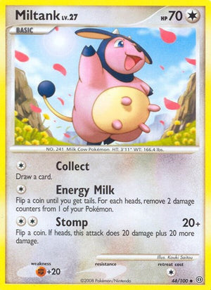 Pokemon TCG - Stormfront - Miltank - 44/100 - Reverse Holofoil