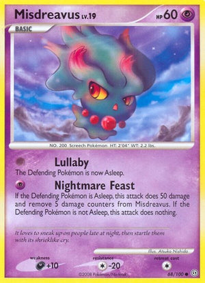 Pokemon TCG - Stormfront - Misdreavus - 68/100 - Reverse Holofoil