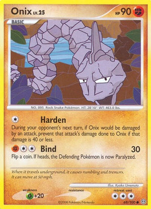 Pokemon TCG - Stormfront - Onix - 69/100 - Reverse Holofoil