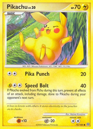 Pokemon TCG - Stormfront - Pikachu - 70/100