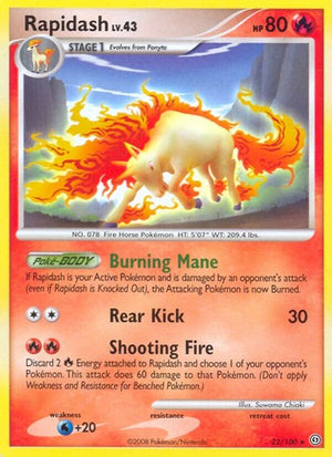 Pokemon TCG - Stormfront - Rapidash - 22/100