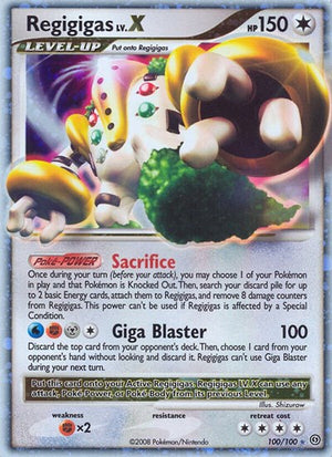 Pokemon TCG - Stormfront - Regigigas LV.X - 100/100 - Holofoil