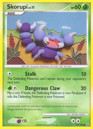 Pokemon TCG - Stormfront - Skorupi - 73/100 - Reverse Holofoil