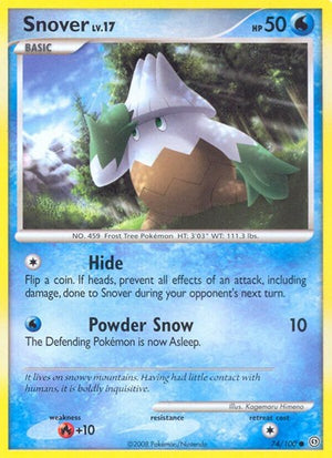 Pokemon TCG - Stormfront - Snover - 74/100 - Reverse Holofoil