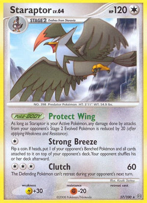 Pokemon TCG - Stormfront - Staraptor - 27/100