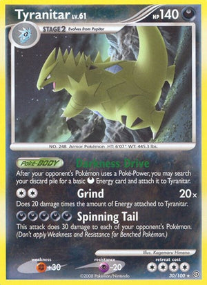 Pokemon TCG - Stormfront - Tyranitar - 30/100 - Reverse Holofoil