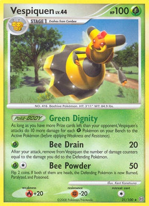 Pokemon TCG - Stormfront - Vespiquen - 31/100 - Reverse Holofoil
