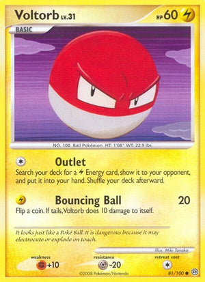 Pokemon TCG - Stormfront - Voltorb - 81/100 - Reverse Holofoil