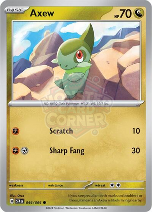 Pokemon TCG - SV: Shrouded Fable - Axew - 044/064 - Reverse Holofoil
