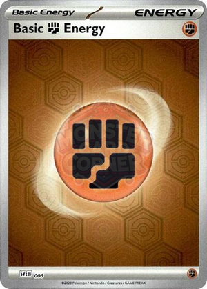 Pokemon TCG - SV: Shrouded Fable - Basic Fighting Energy - 6 - Reverse Holofoil