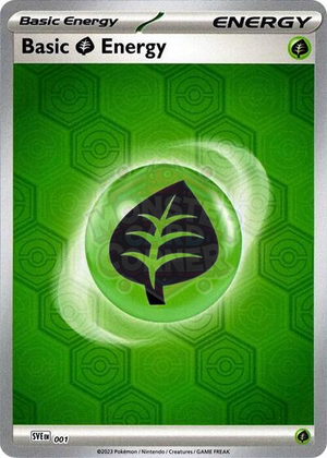 Pokemon TCG - SV: Shrouded Fable - Basic Grass Energy - 1 - Reverse Holofoil