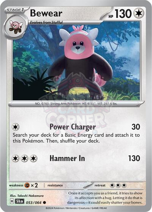 Pokemon TCG - SV: Shrouded Fable - Bewear - 053/064 - Reverse Holofoil