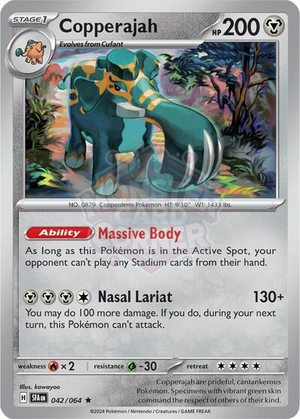 Pokemon TCG - SV: Shrouded Fable - Copperajah - 042/064 - Holofoil