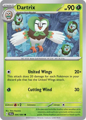 Pokemon TCG - SV: Shrouded Fable - Dartrix - 004/064