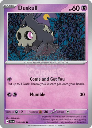 Pokemon TCG - SV: Shrouded Fable - Duskull - 018/064 - Reverse Holofoil