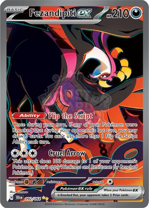 Pokemon TCG - SV: Shrouded Fable - Fezandipiti ex - 092/064 - Holofoil