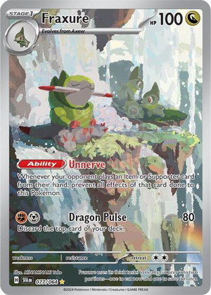 Pokemon TCG - SV: Shrouded Fable - Fraxure - 077/064 - Holofoil