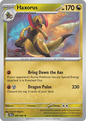 Pokemon TCG - SV: Shrouded Fable - Haxorus - 046/064 - Holofoil