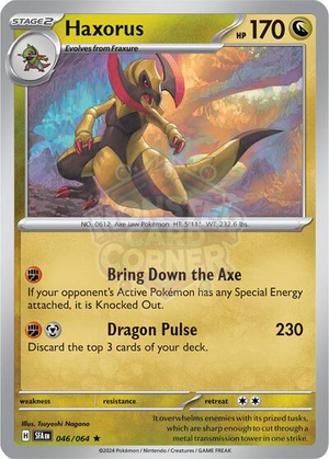 Pokemon TCG - SV: Shrouded Fable - Haxorus - 046/064 - Reverse Holofoil