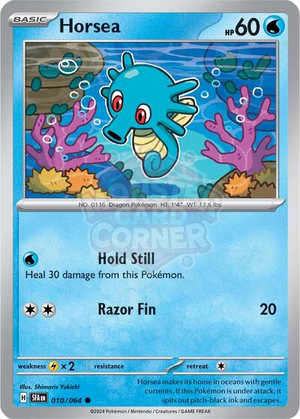 Pokemon TCG - SV: Shrouded Fable - Horsea - 010/064 - Reverse Holofoil