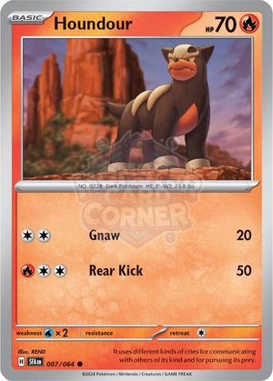 Pokemon TCG - SV: Shrouded Fable - Houndour - 007/064 - Reverse Holofoil