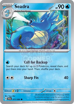 Pokemon TCG - SV: Shrouded Fable - Seadra - 011/064