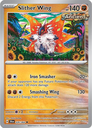 Pokemon TCG - SV: Shrouded Fable - Slither Wing - 026/064 - Reverse Holofoil