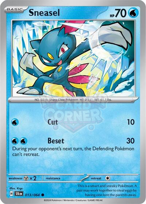 Pokemon TCG - SV: Shrouded Fable - Sneasel - 013/064 - Reverse Holofoil