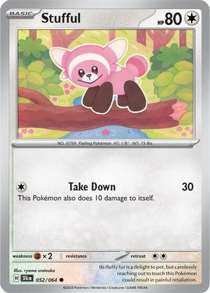Pokemon TCG - SV: Shrouded Fable - Stufful - 052/064 - Reverse Holofoil