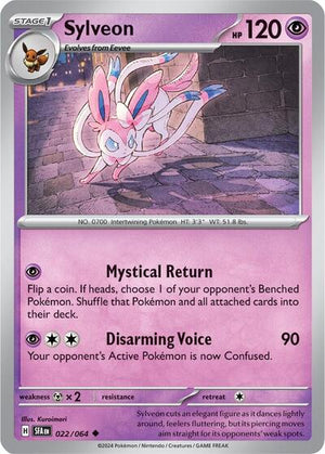 Pokemon TCG - SV: Shrouded Fable - Sylveon - 022/064 - Reverse Holofoil