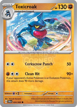 Pokemon TCG - SV: Shrouded Fable - Toxicroak - 024/064