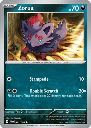 Pokemon TCG - SV: Shrouded Fable - Zorua - 031/064