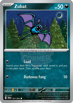 Pokemon TCG - SV: Shrouded Fable - Zubat - 027/064