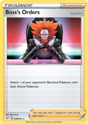 Pokemon TCG - Shining Fates - Boss's Orders - 058/072 - Reverse Holofoil