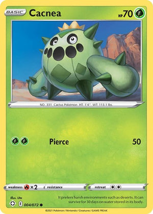 Pokemon TCG - Shining Fates - Cacnea - 004/072 - Reverse Holofoil