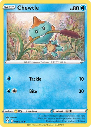 Pokemon TCG - Shining Fates - Chewtle - 026/072