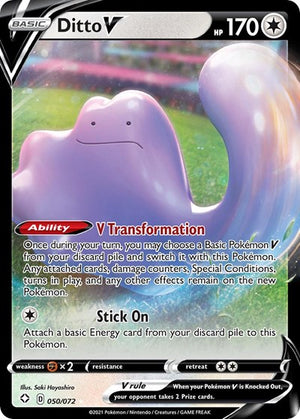 Pokemon TCG - Shining Fates - Ditto V - 050/072 - Holofoil