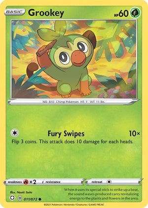 Pokemon TCG - Shining Fates - Grookey - 011/072